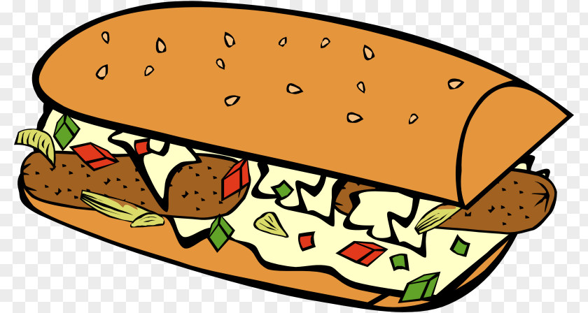 Submarine Sandwich Hamburger Clip Art Junk Food Breakfast Street PNG