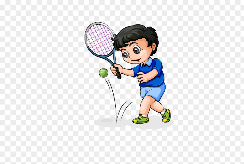Beach Ball Boys Tennis Cartoon Clip Art PNG