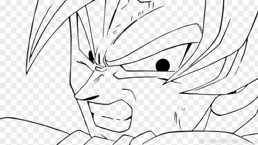 Goku Line Art Cell Krillin Drawing PNG