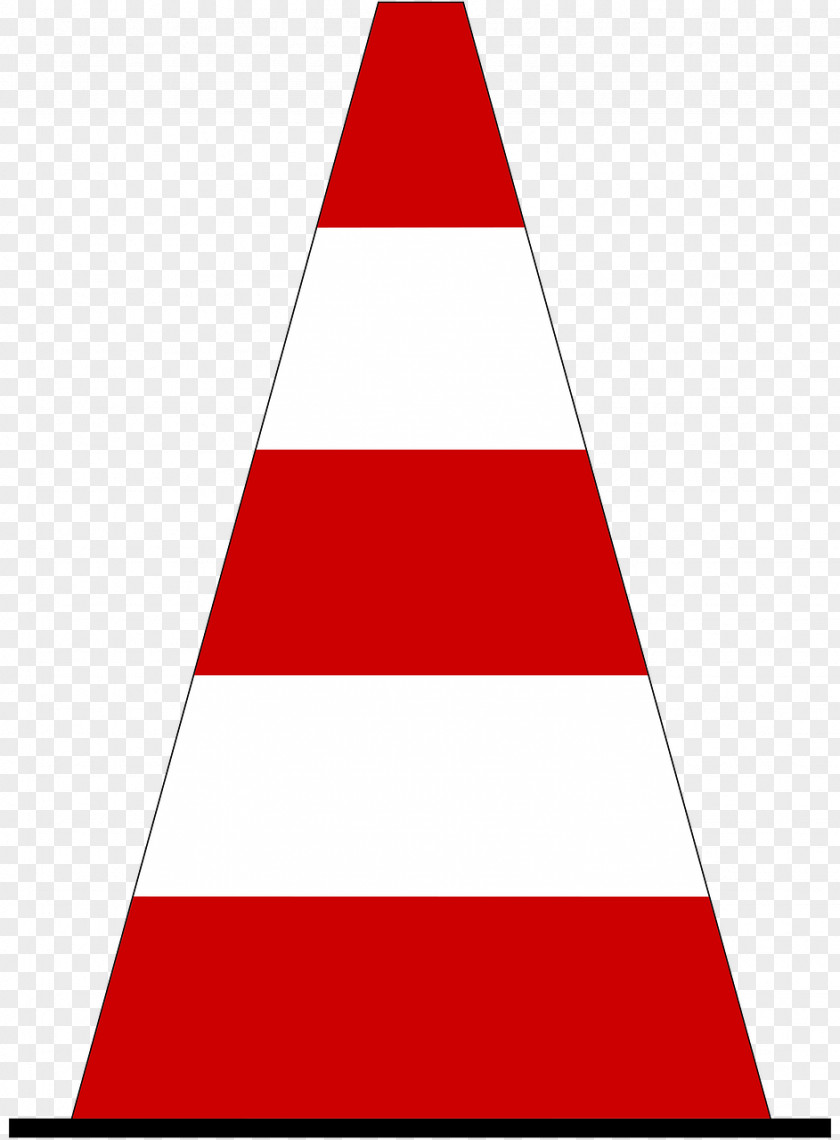 Green Triangle Traffic Sign Cone Balise Routière PNG