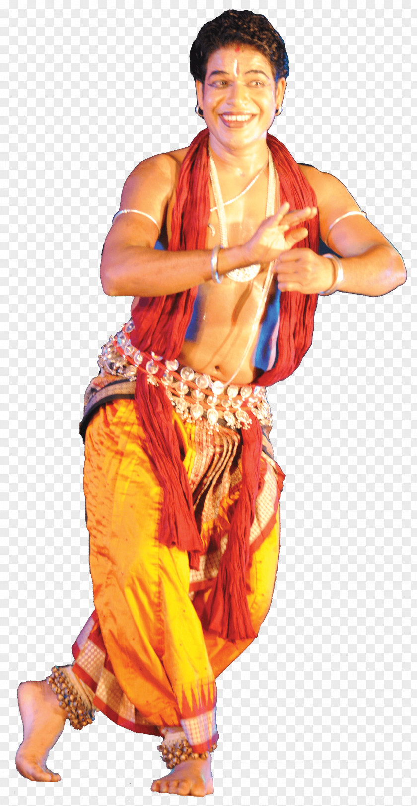 Indian Dance Abdomen Sari Shoulder PNG
