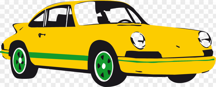 Ruf Ctr Porsche 911 Classic Land Vehicle Car Yellow Regularity Rally PNG