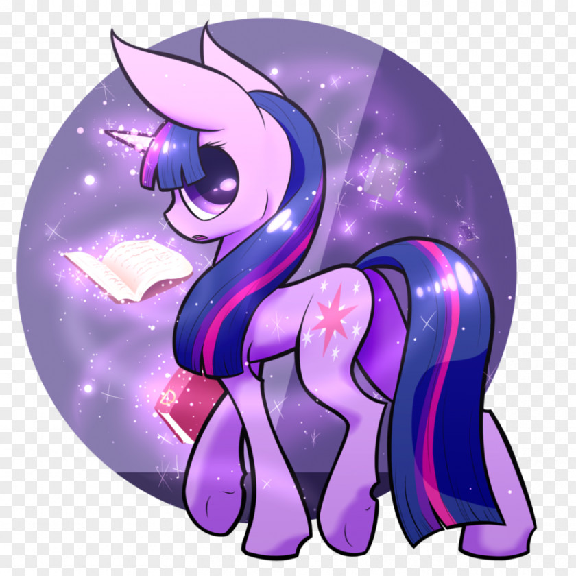 Sparkle Pony Twilight Art Horse Purple PNG
