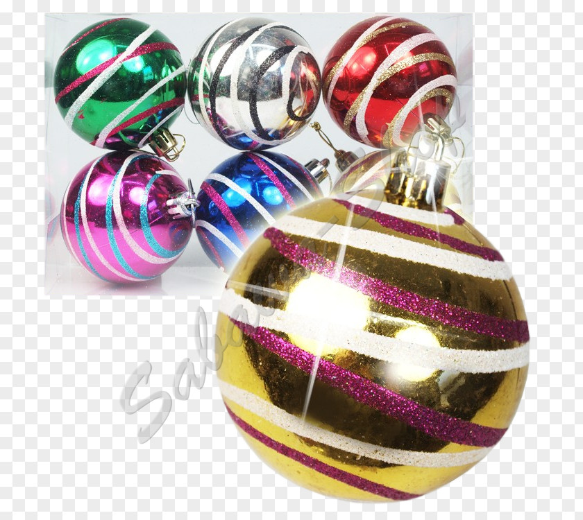 Christmas Ornament Bead Magenta PNG