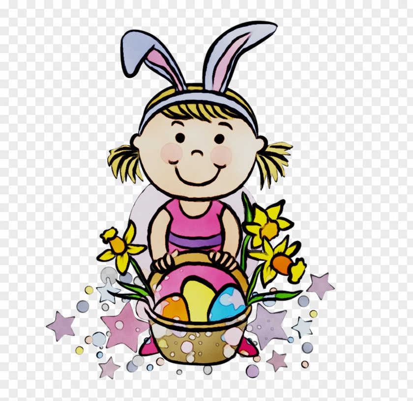 Easter Bunny Egg Clip Art Illustration PNG