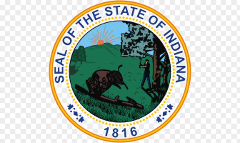 Lottery Background Seal Of Indiana Delaware Georgia Territory PNG