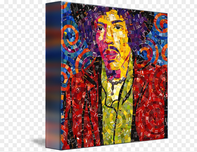 Painting Modern Art Jimi Hendrix Acrylic Paint PNG