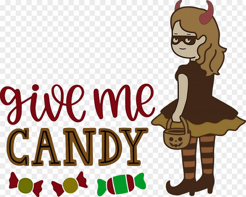 Give Me Candy Trick Or Treat Halloween PNG