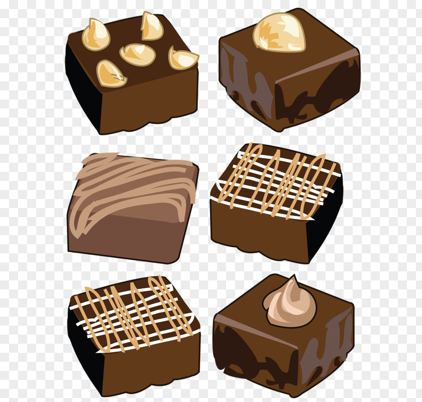 Ice Cream Fudge Chocolate Brownie Cake Clip Art PNG