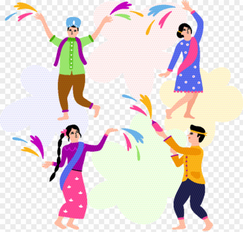 Smile Playing With Kids Cartoon PNG