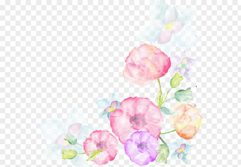 Watercolor Flowers Album Painting Flower PNG