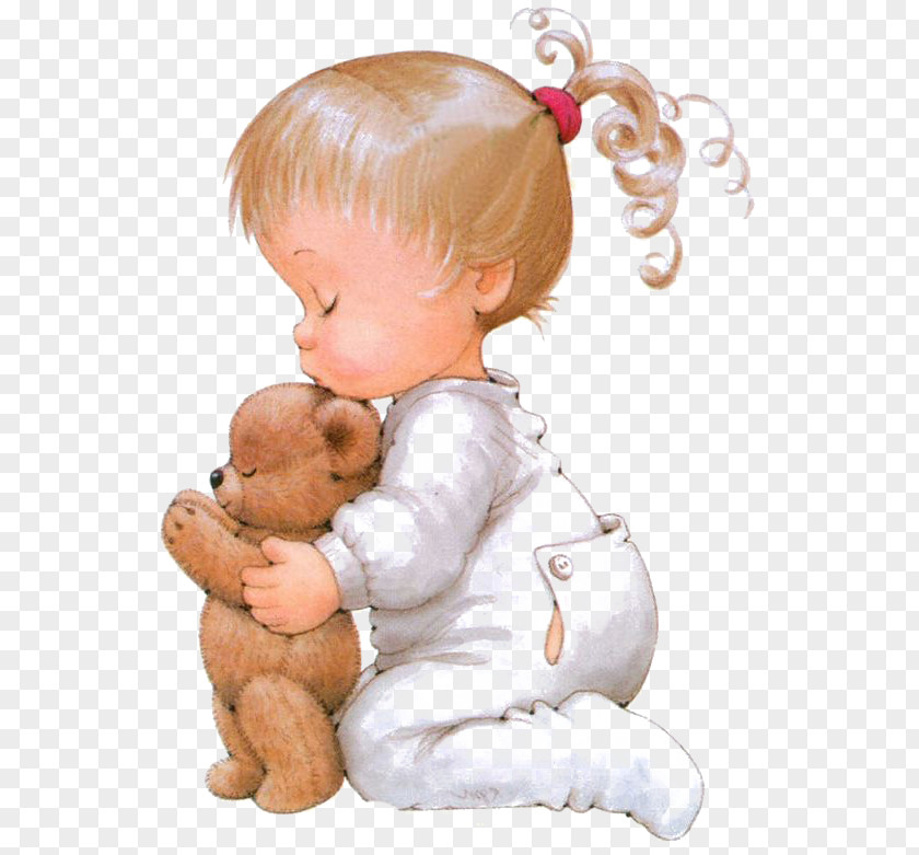 Baby And Toy Bear PNG and toy bear clipart PNG