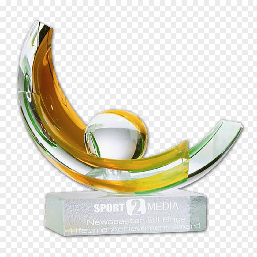 Glass Casting Award Promotional Merchandise Gift PNG