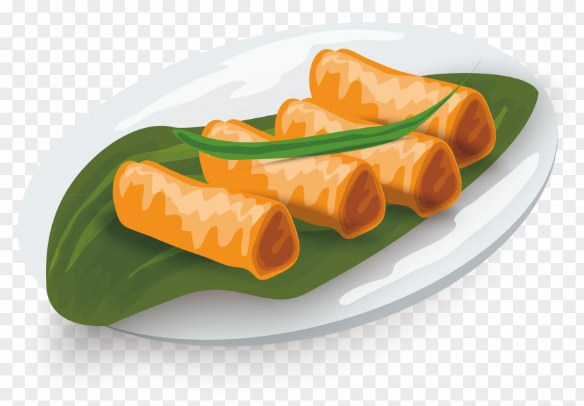 Ham Decoration Vector Material Doughnut Spring Roll Egg Chinese Cuisine Lumpia PNG