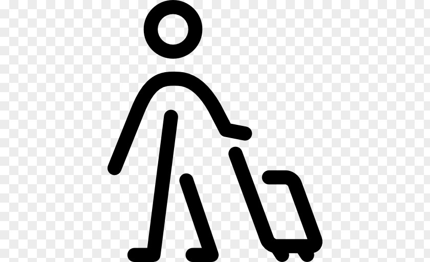 Man Pulling Suitcase Travel Baggage PNG
