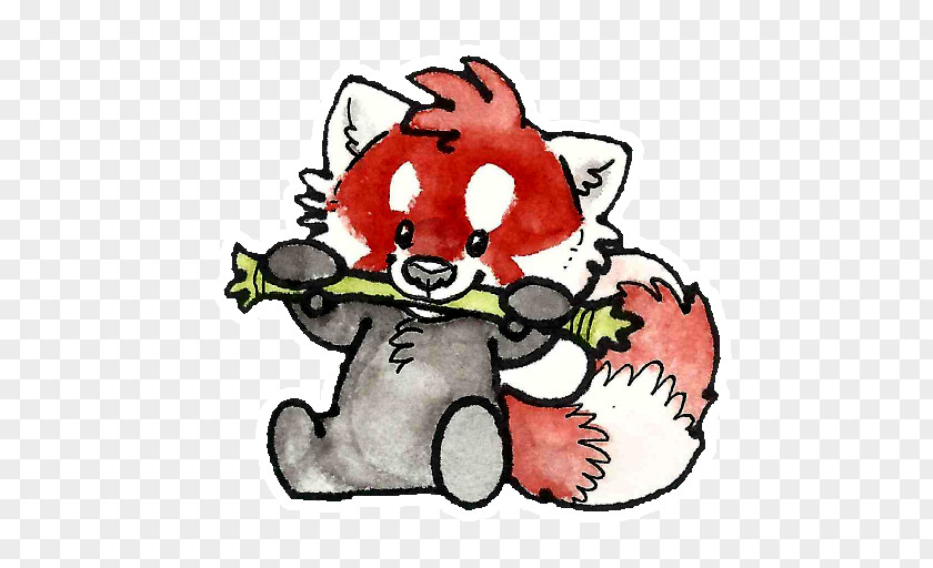 Red Panda Sticker Giant Telegram Clip Art PNG