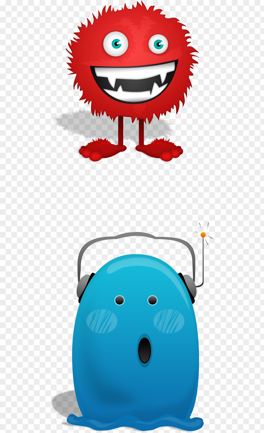 Red Cute Monster * PNG
