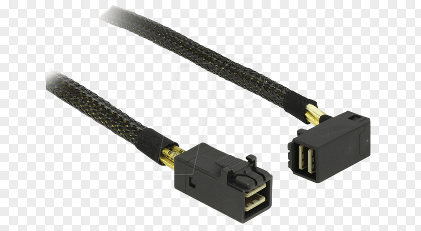 Serial Attached SCSI Electrical Cable DeLOCK Connector Mini SAS PNG
