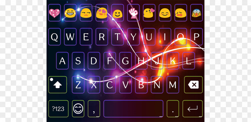 Android Computer Keyboard Color Galaxy Emoji PNG