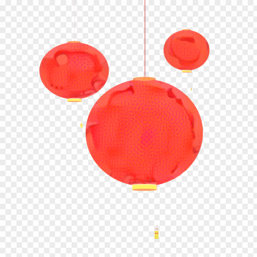 Coquelicot Balloon Chinese New Year Red Background PNG