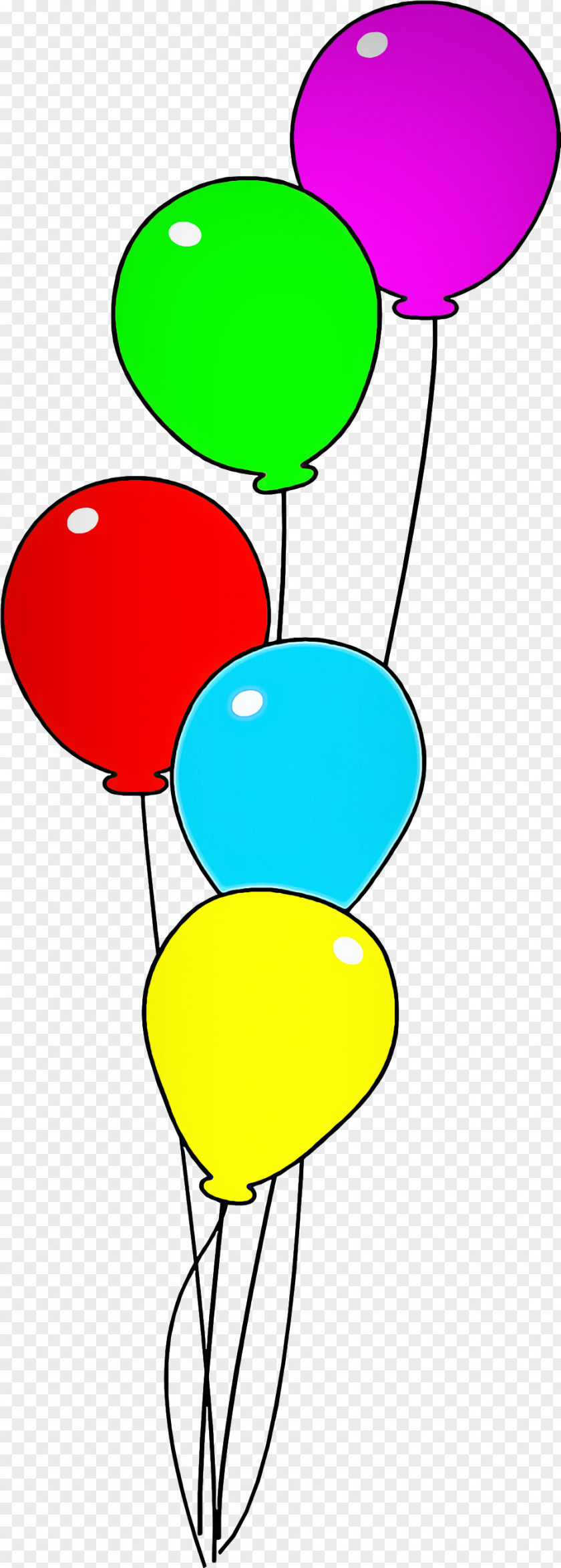 Turquoise Yellow Balloon Clip Art Party Supply PNG