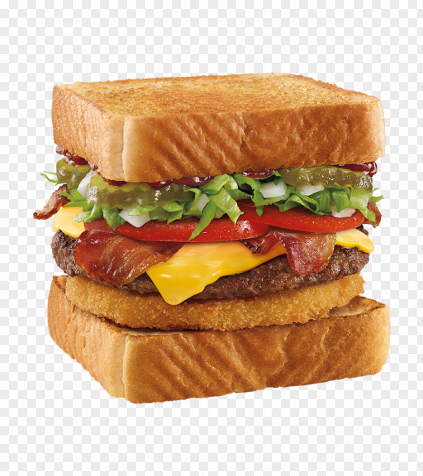 Bacon Cheeseburger Fast Food Hamburger Toast PNG