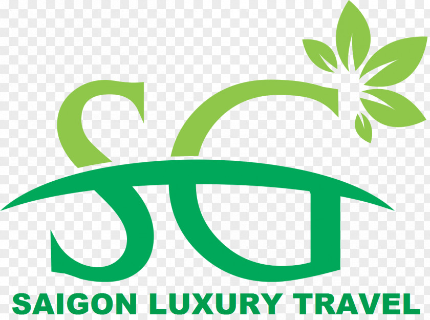 Saigon Luxury Travel Logo Leaf Brand Font PNG