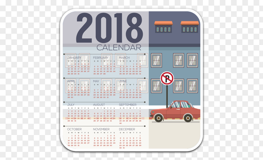 2018 Flyer Design Calendar PNG