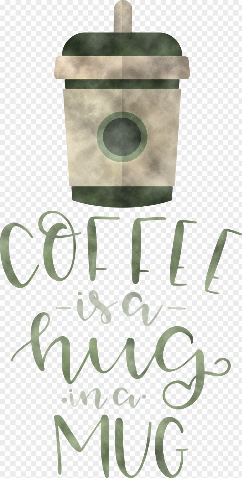 Coffee Is A Hug In Mug Quote PNG