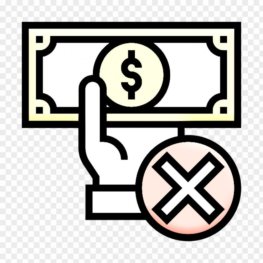 Money Icon Cancel Cashless Society PNG