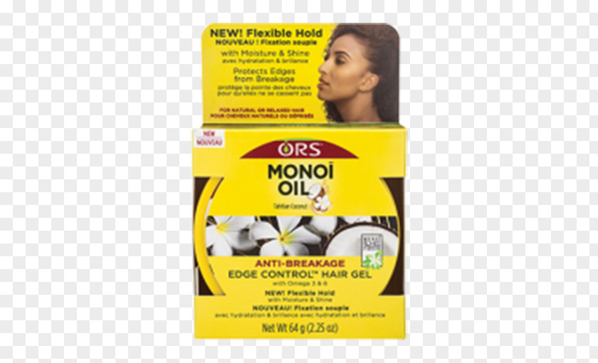 Oil ORS Monoi Edge Control Hair Gel Organic Root Stimulator Olive PNG