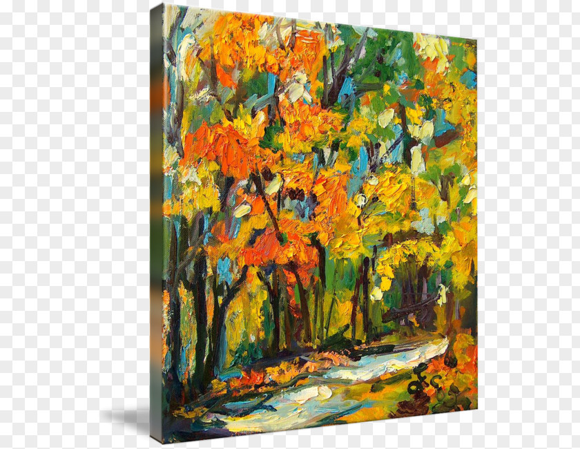 Oil Paintings Painting Art Tree Gallery Wrap PNG