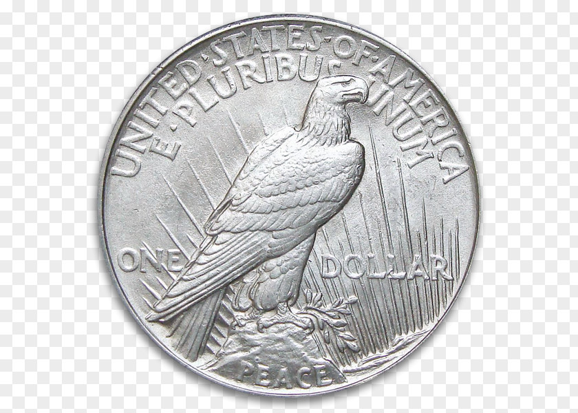 Peace Dollar Coin Silver Morgan Gold PNG