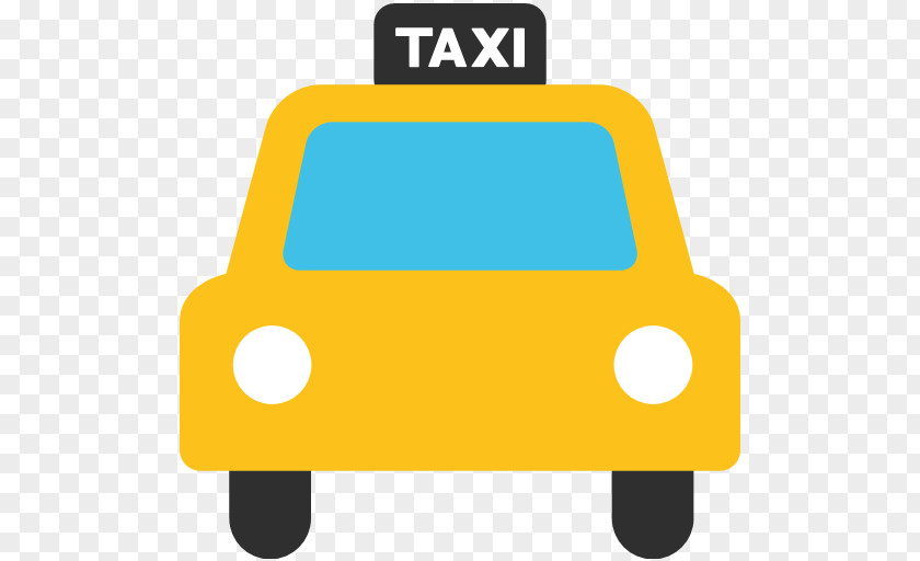 Taxi Cartoon Emoji Text Messaging SMS E-hailing PNG