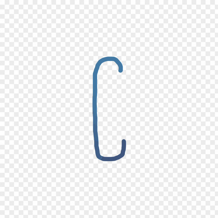 Blue Watercolor Letters C Material Pattern PNG