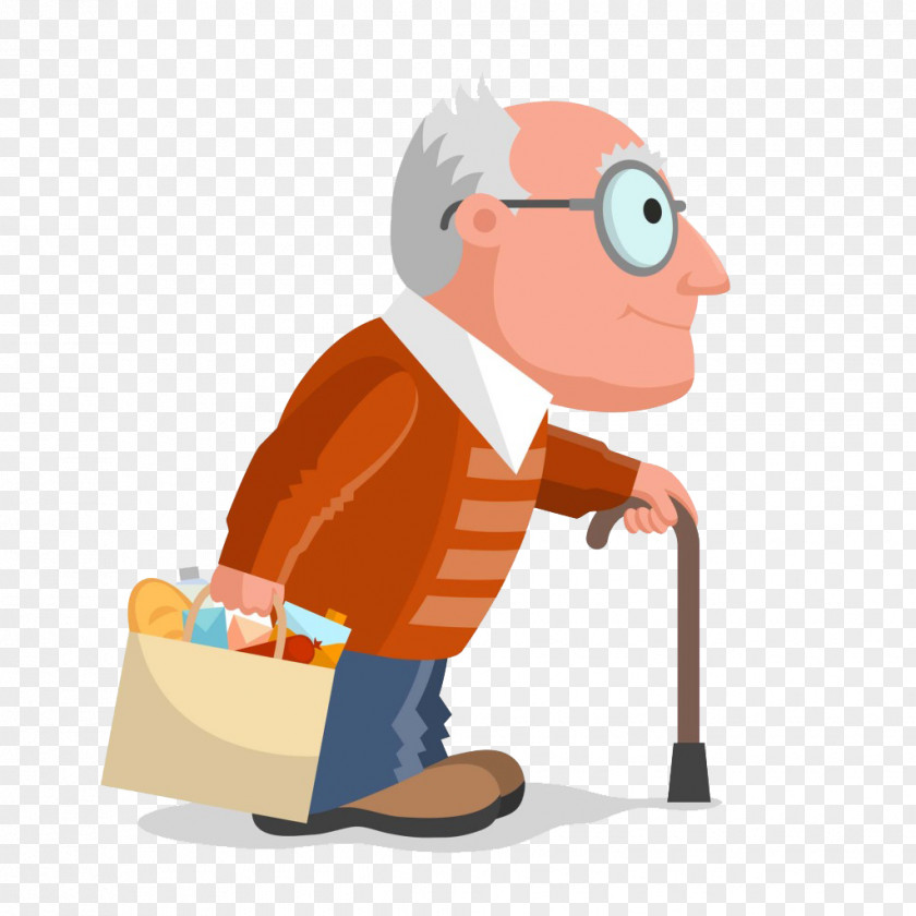 Honor Elders Old Man Travel Photography Illustration PNG