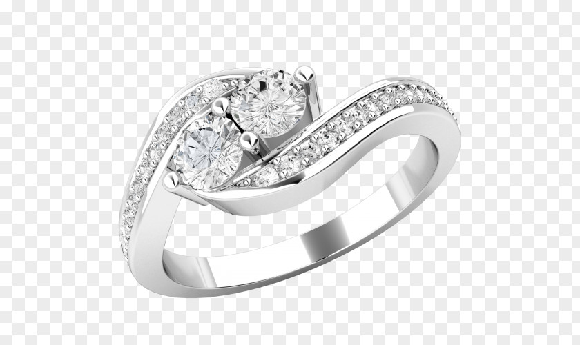 Ring Wedding Diamond Cut Princess PNG