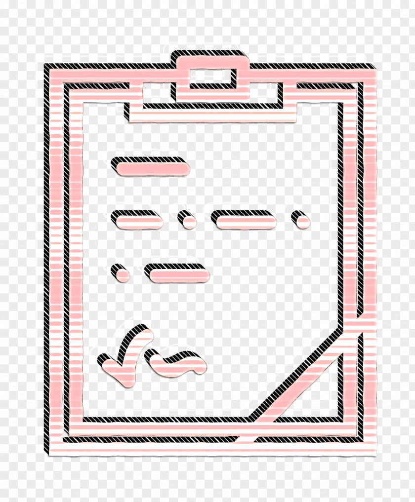 Rectangle Pink Notepad Icon Note Essential Set PNG