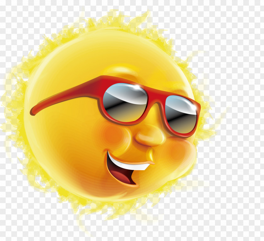 Sun Wearing Sunglasses Download PNG