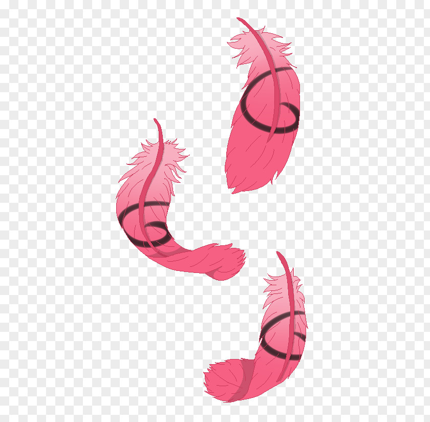 The Falling Feather Pink M PNG