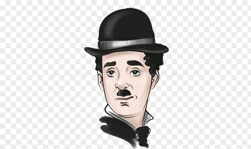 Charlie Chaplin Actor Caricature Drawing PNG