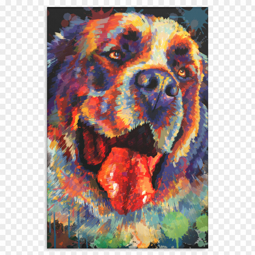 Dog Painting Modern Art Snout PNG