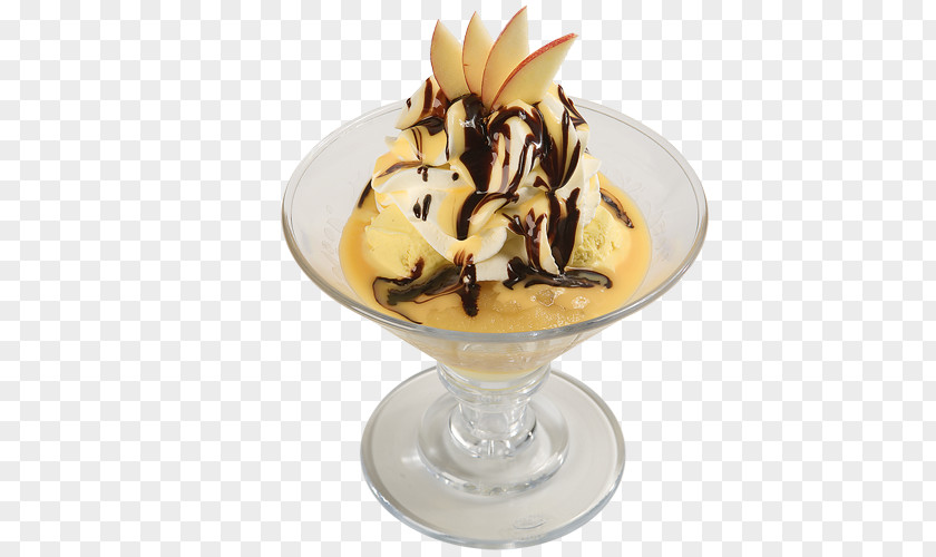 Ice Cream Sundae Gelato Parfait Banana Split Dame Blanche PNG