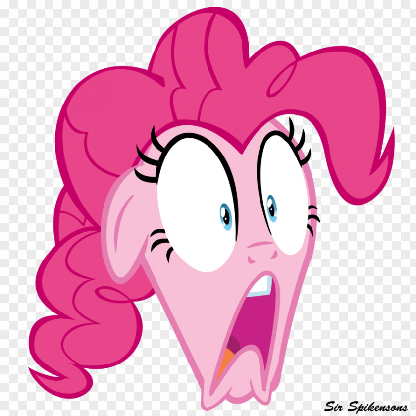 Pinkie Pie Shocked Face Ear DeviantArt PNG