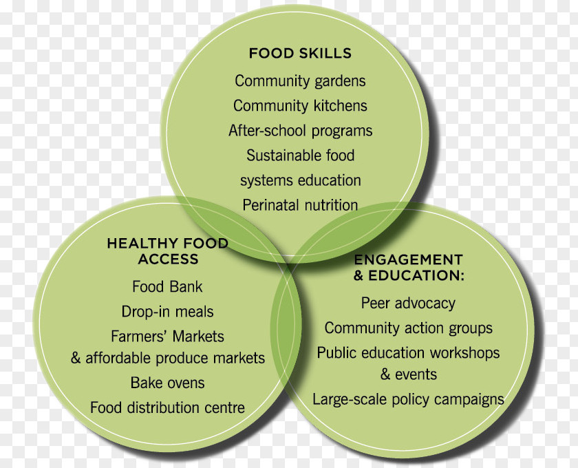 Venn Diagram Literacy Skills Community Food Security Organic PNG