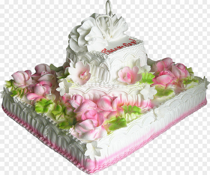 Birthday Torte Cake Cream Sugar Decorating PNG
