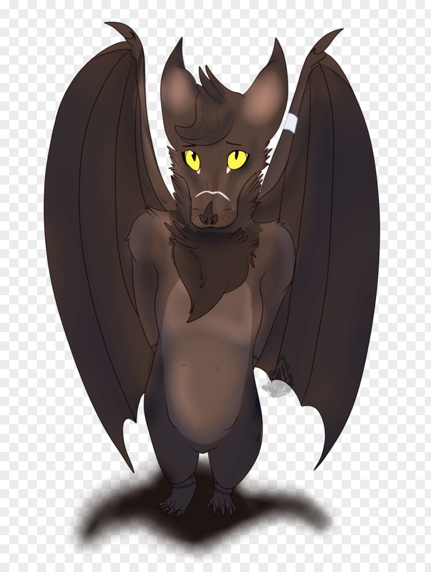 Brown Bat Outlines BAT-M Cartoon Demon Snout PNG