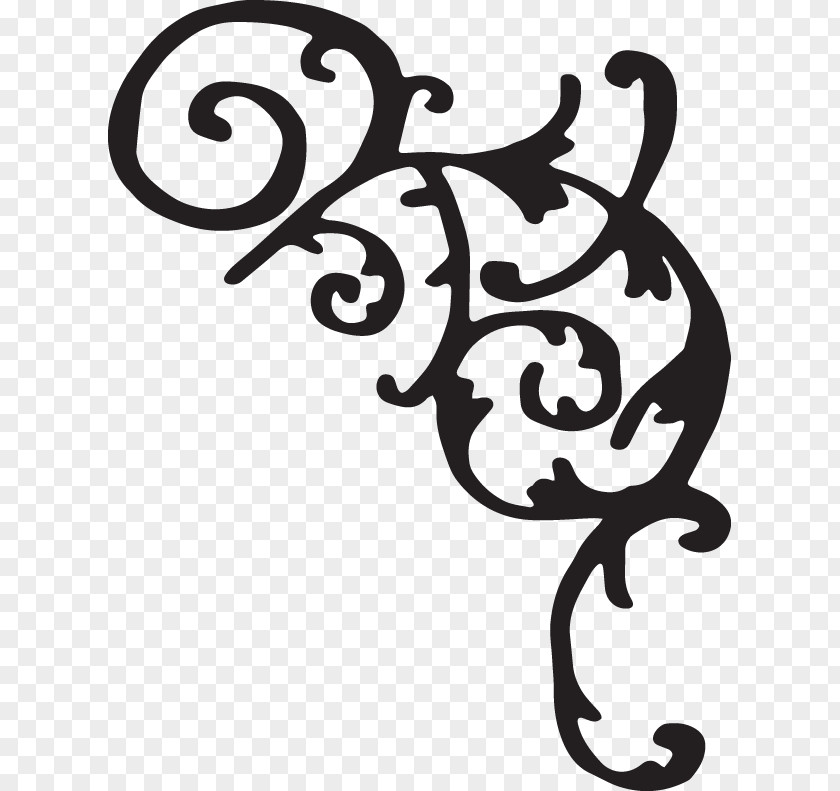 Handdrawn Vector Clip Art Line Calligraphy PNG