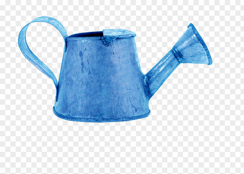 Kettle Watering Cans Plastic Teapot Cobalt Blue PNG