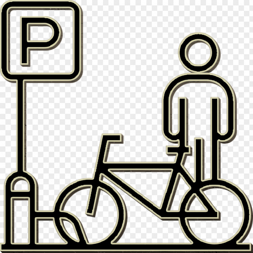 Bicycle Parking Icon City Elements Urban PNG